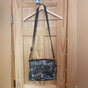 Sakroots leopard print crossbody